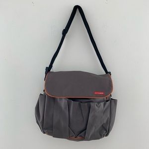 skip hop diaper bag army green